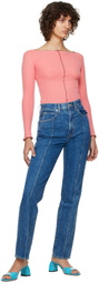SLVRLAKE Blue London Pintuck Jeans