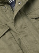 Herno - Washed Cotton-Twill Jacket - Green