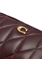 Coach Pillow Quilted Leather Wallet - Purple - One Size