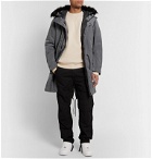 Nike - Sportswear Faux Fur-Trimmed Nylon Hooded Down Parka - Gray