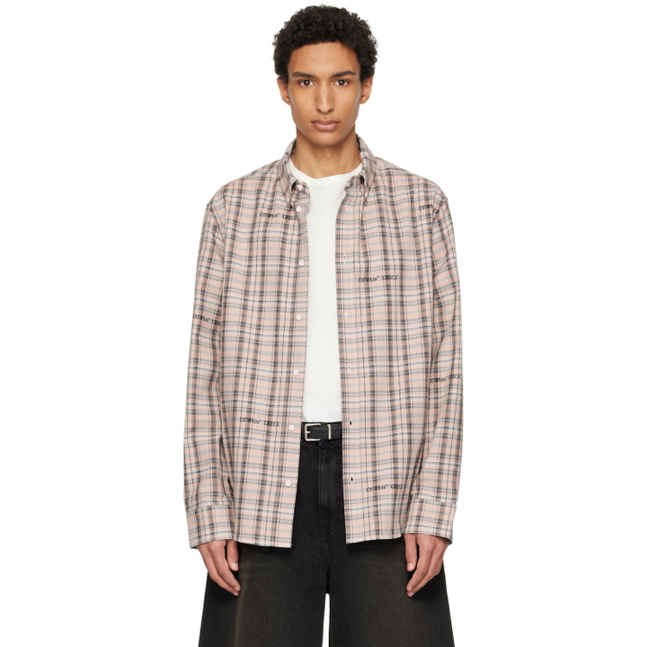 Photo: Off-White Pink Flannel Regular Shirt