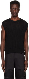 SPENCER BADU Black Striped Vest