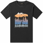 Napapijri Men's Mountain Print T-Shirt in Black