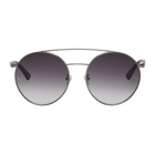 McQ Alexander McQueen Silver Round Sunglasses