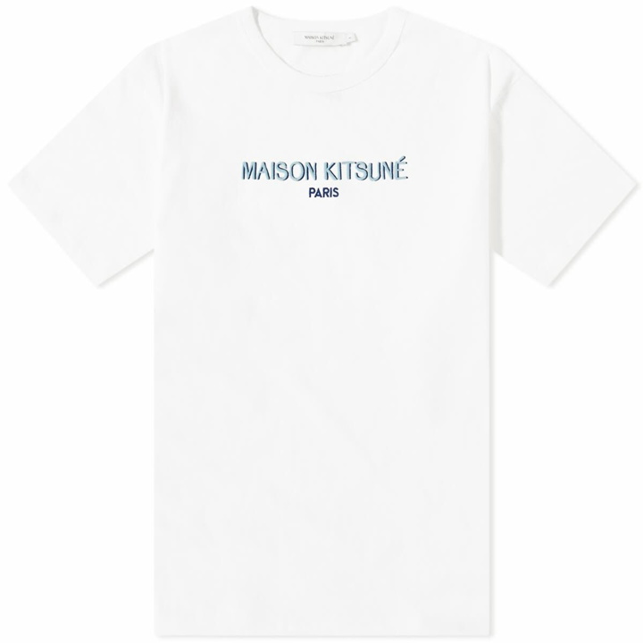 Photo: Maison Kitsuné Men's Paris Relaxed T-Shirt in Off-White