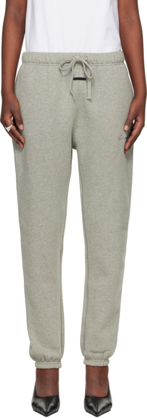 Photo: Fear of God ESSENTIALS Gray Signature Vintage Sweatpants