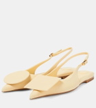 Jacquemus Les Slingbacks Duelo Plates leather flats