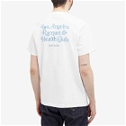 Sporty & Rich Men's LA Racquet Club T-Shirt in White/Steel Blue