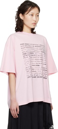 VETEMENTS Pink Fuck Everything T-Shirt