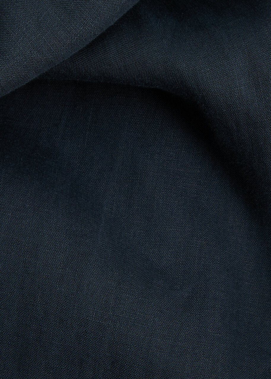 Bec & Bridge Elyce Wide-leg Linen Trousers Navy