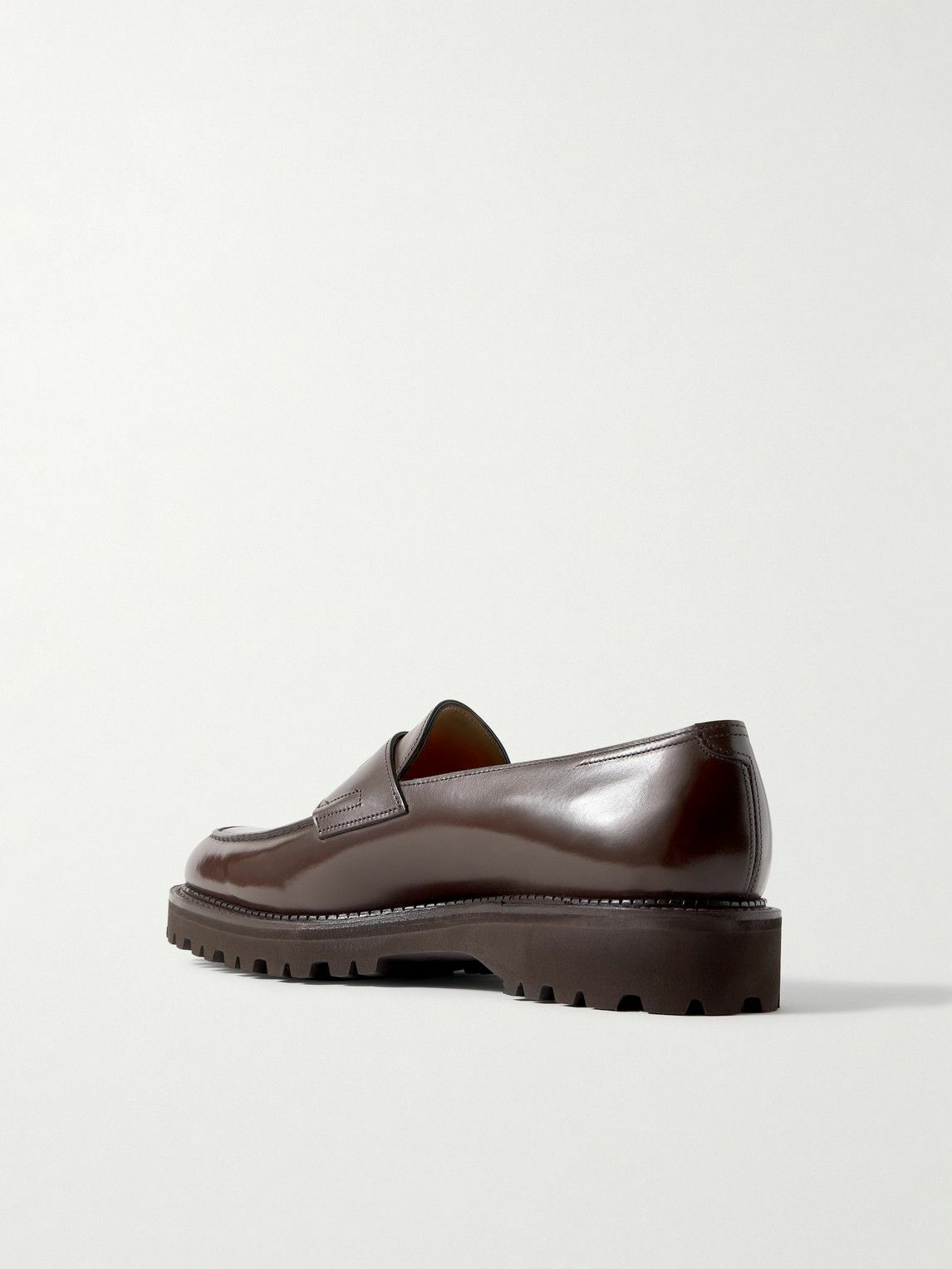 John Lobb - Lopez New Standard Leather Penny Loafers - Brown