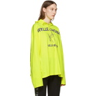 Vetements Yellow Ruffle Hoodie