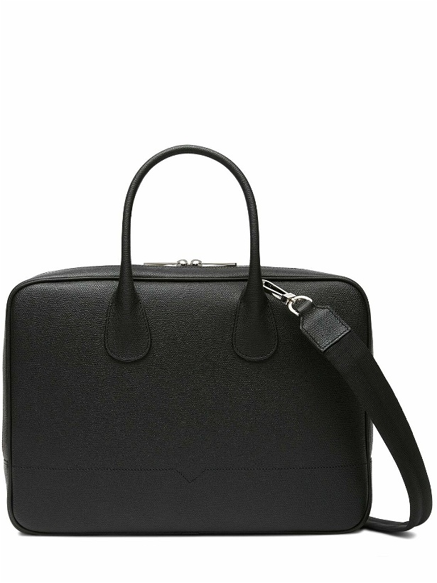 Photo: VALEXTRA - My Logo Leather Briefcase W/ Zip