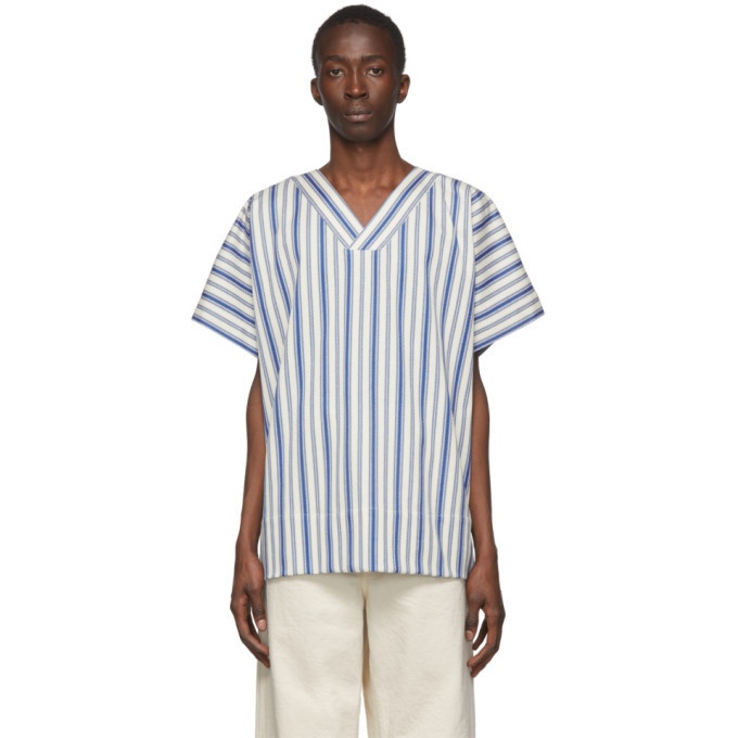 Photo: Jil Sanderand Blue and White Stripe Deckchair T-Shirt
