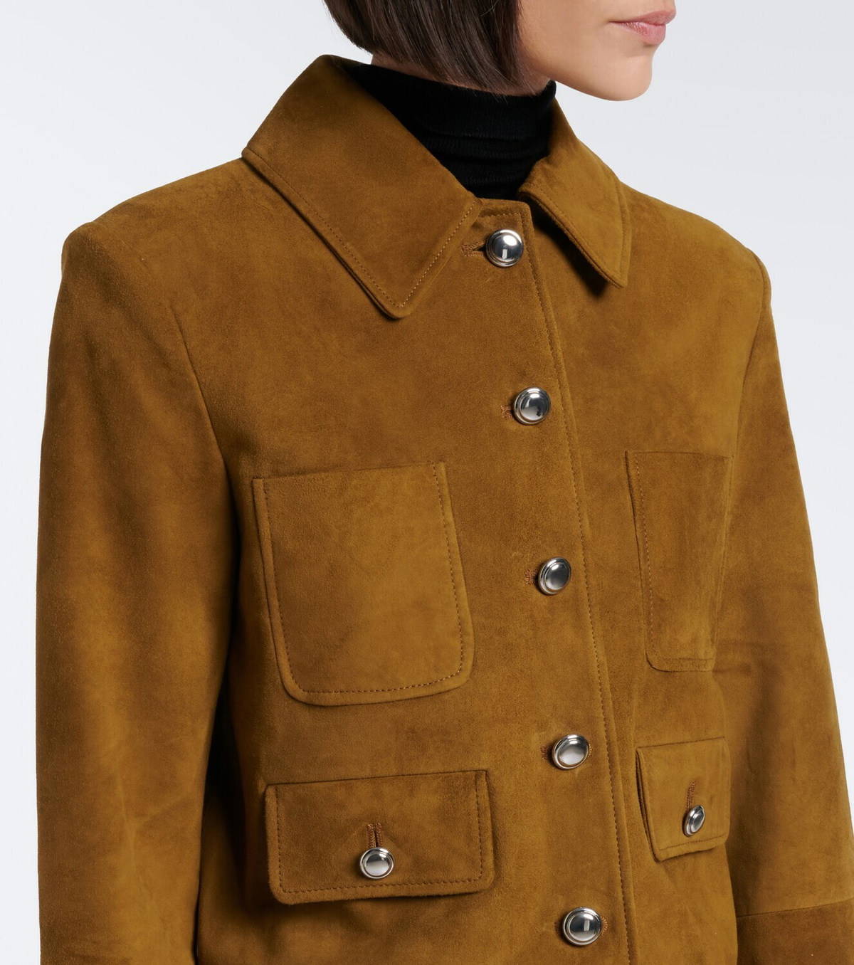 Altuzarra Astley cropped suede jacket