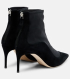 Malone Souliers Elisa 70 suede-trimmed ankle boots
