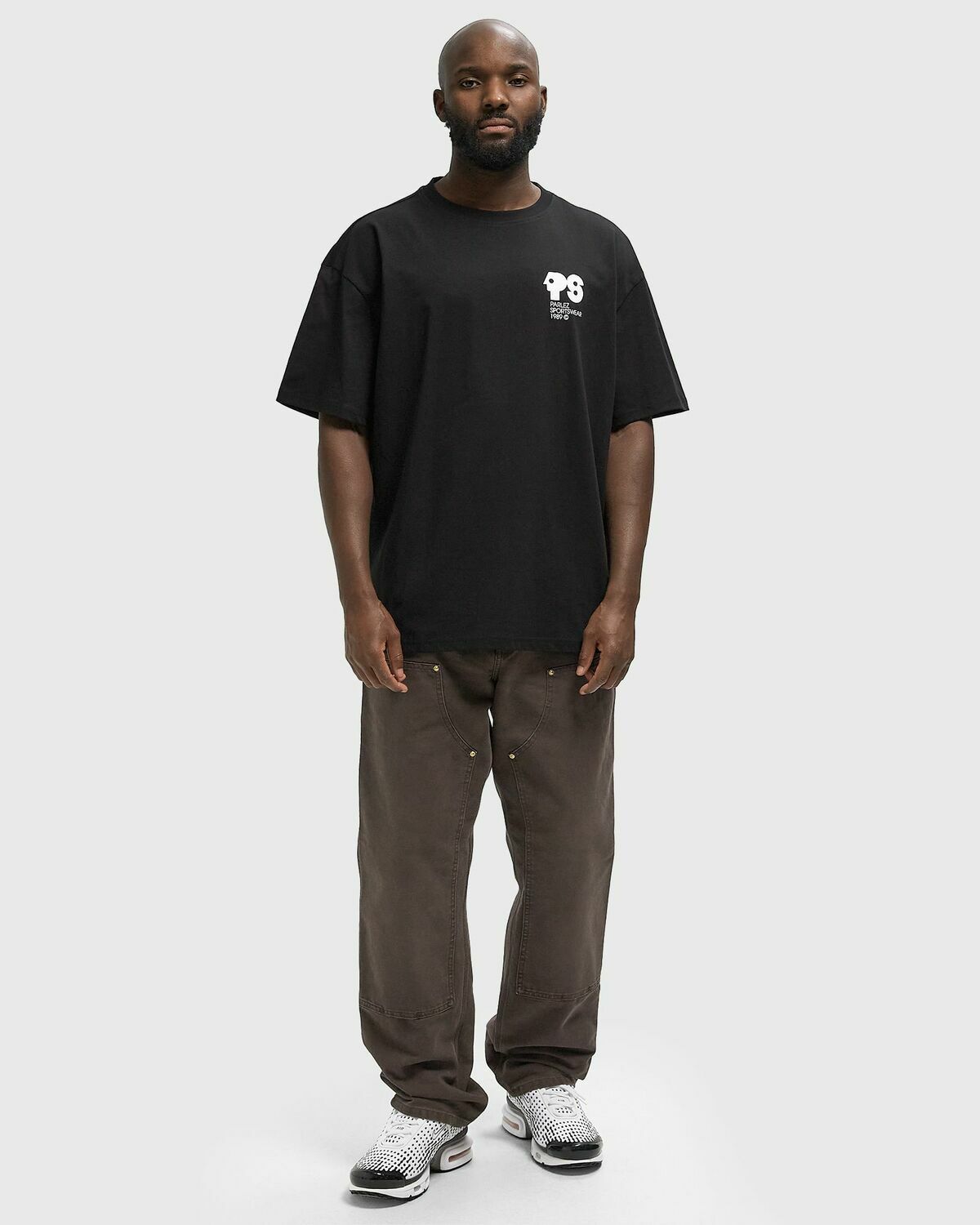 Parlez Broadcast Oversized Tee Black Mens Shortsleefe