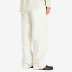 Jil Sander+ Men's Regular Fit Straight Chinos in Eggshell