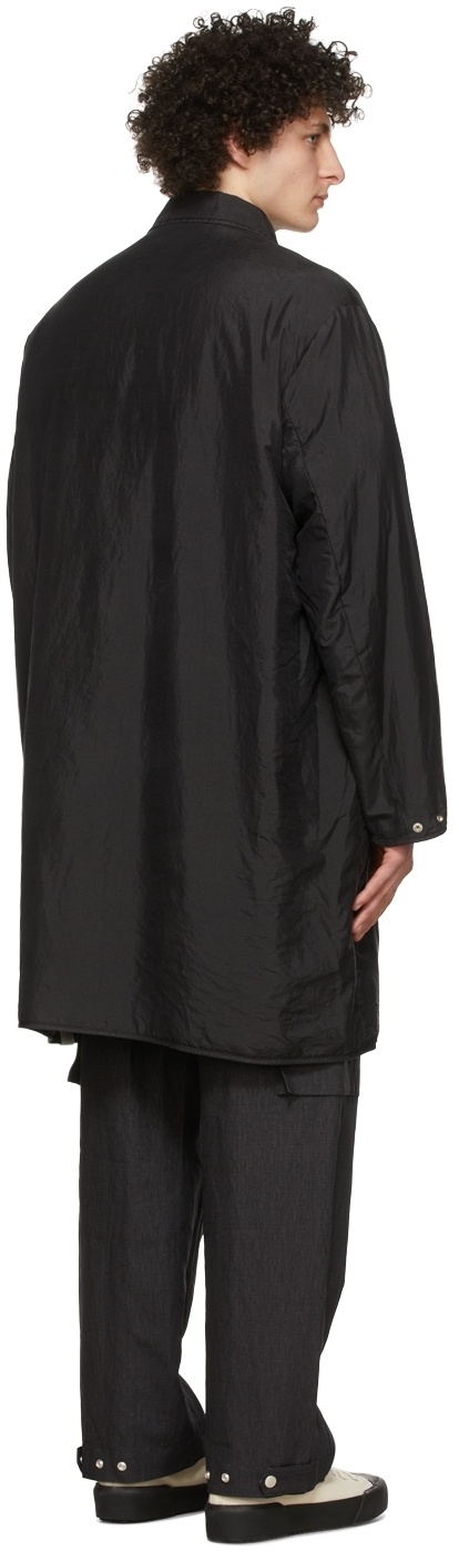 Jil Sander Black Nylon Coat