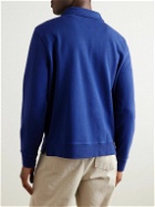 YMC - Sugden Cotton-Jersey Half-Zip Sweatshirt - Blue