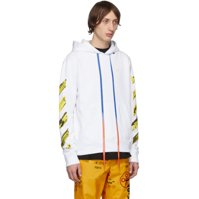 Off-White SSENSE Exclusive White Arrows Slim Hoodie Off-White