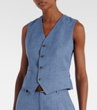 Polo Ralph Lauren Linen and cotton twill vest