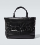 Saint Laurent Logo leather tote bag