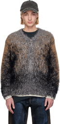 Y/Project Beige & Gray Hairy Gradient Sweater