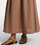 Velvet Linda linen maxi skirt