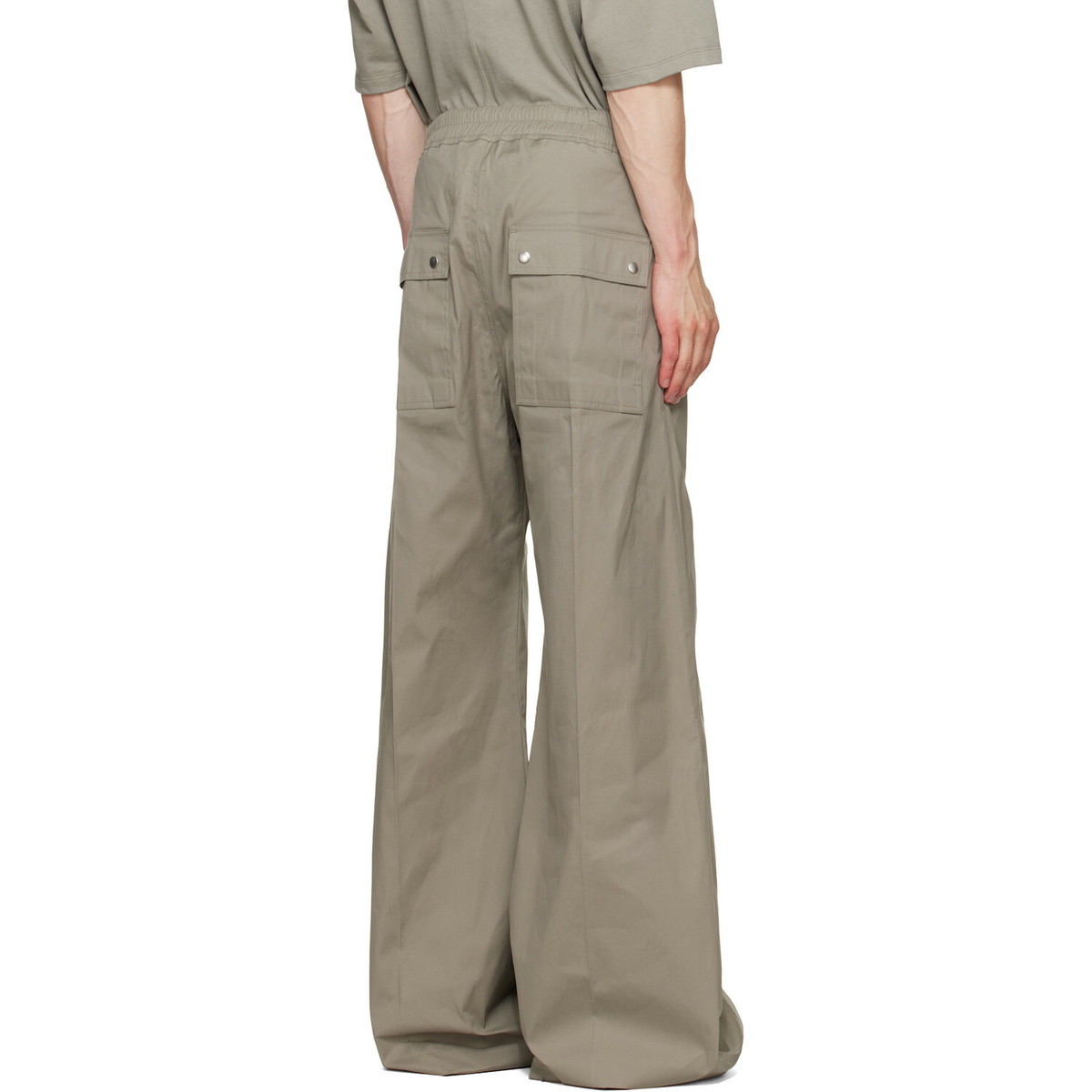 Rick Owens Taupe Tower Wide Bela Trousers