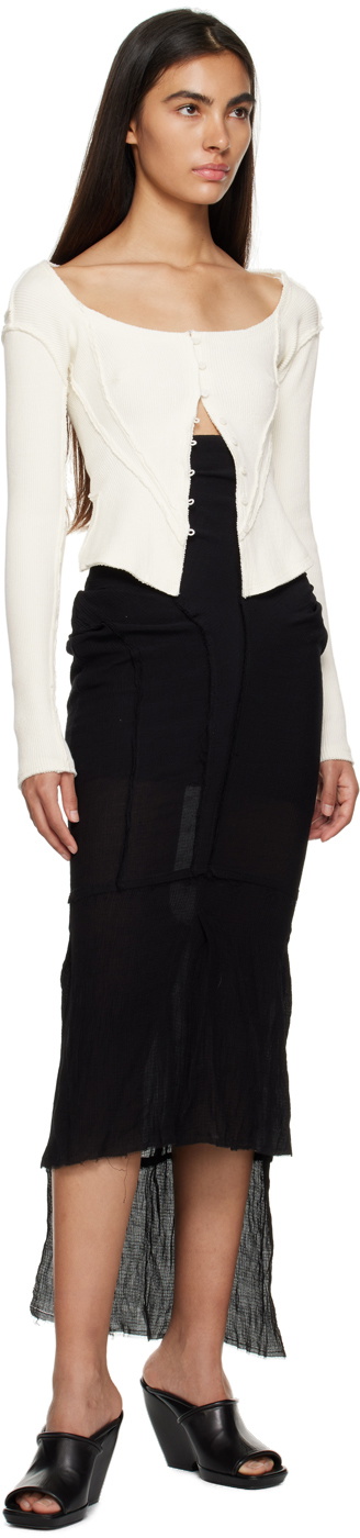Talia Byre Black Fishtail Maxi Skirt