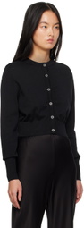 Silk Laundry Black Cropped Cardigan