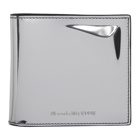 Alexander McQueen Silver Metallic Bifold Wallet