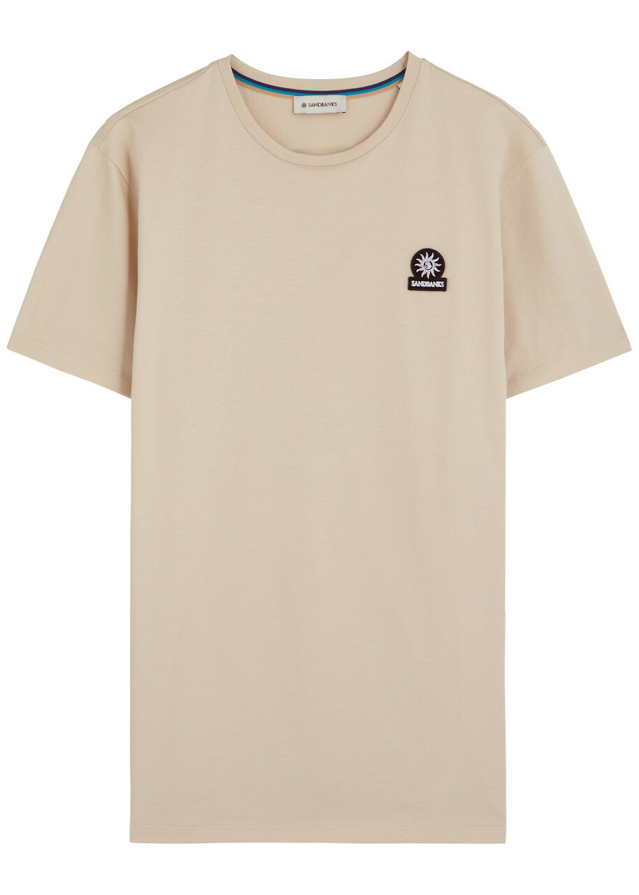 Sandbanks Logo Cotton T-shirt Grey