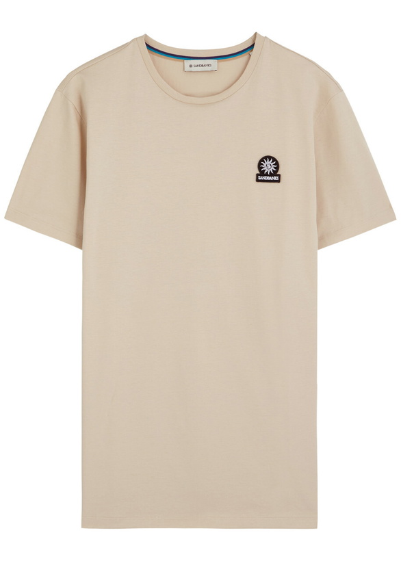 Photo: Sandbanks Logo Cotton T-shirt Grey