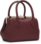 Chloé Burgundy Small Joyce Frame Top Handle Bag