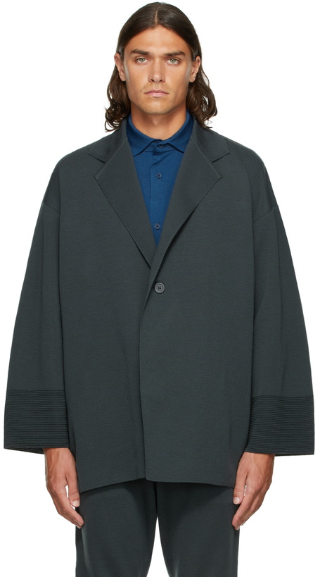 Photo: CFCL Grey Wool Milan Enwrap Blazer