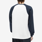 WTAPS Men's 05 Cut & Sew Raglan T-Shirt in Navy/White