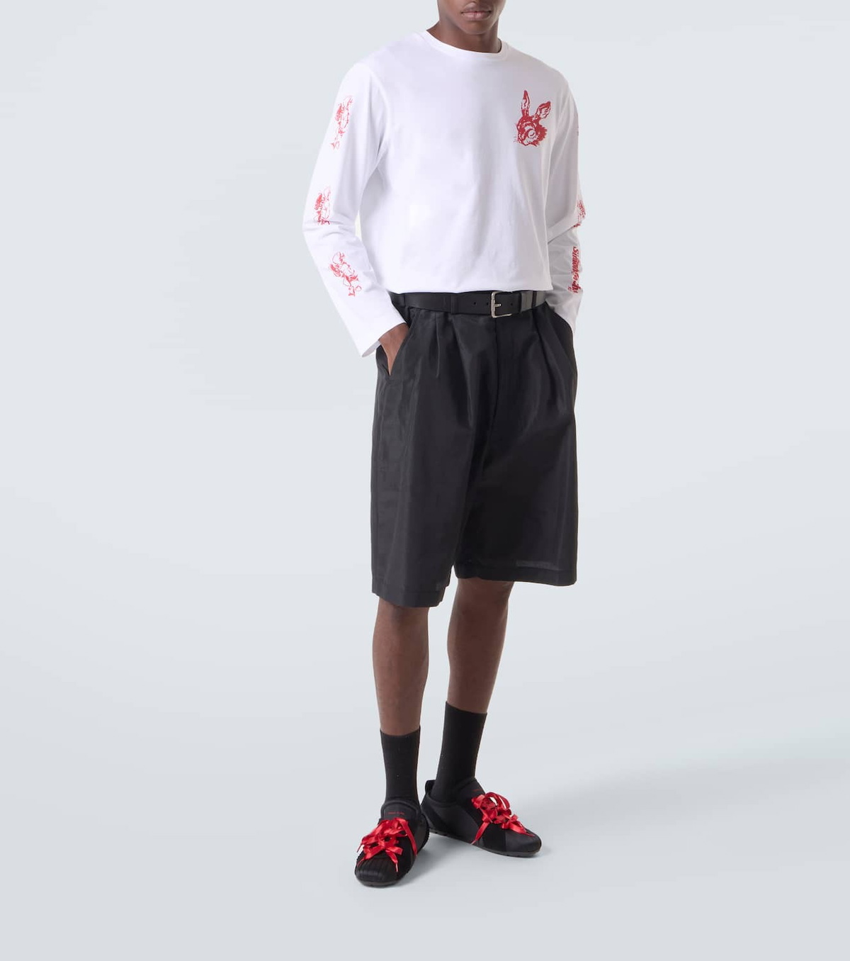 Simone Rocha Ballerina Grip satin sneakers
