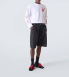 Simone Rocha Ballerina Grip satin sneakers