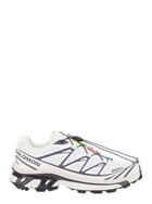 Salomon xt-6 White Low Top Sneakers With Front Lace-up Closure And Mxi Logo Lettering In Fabric Unisex