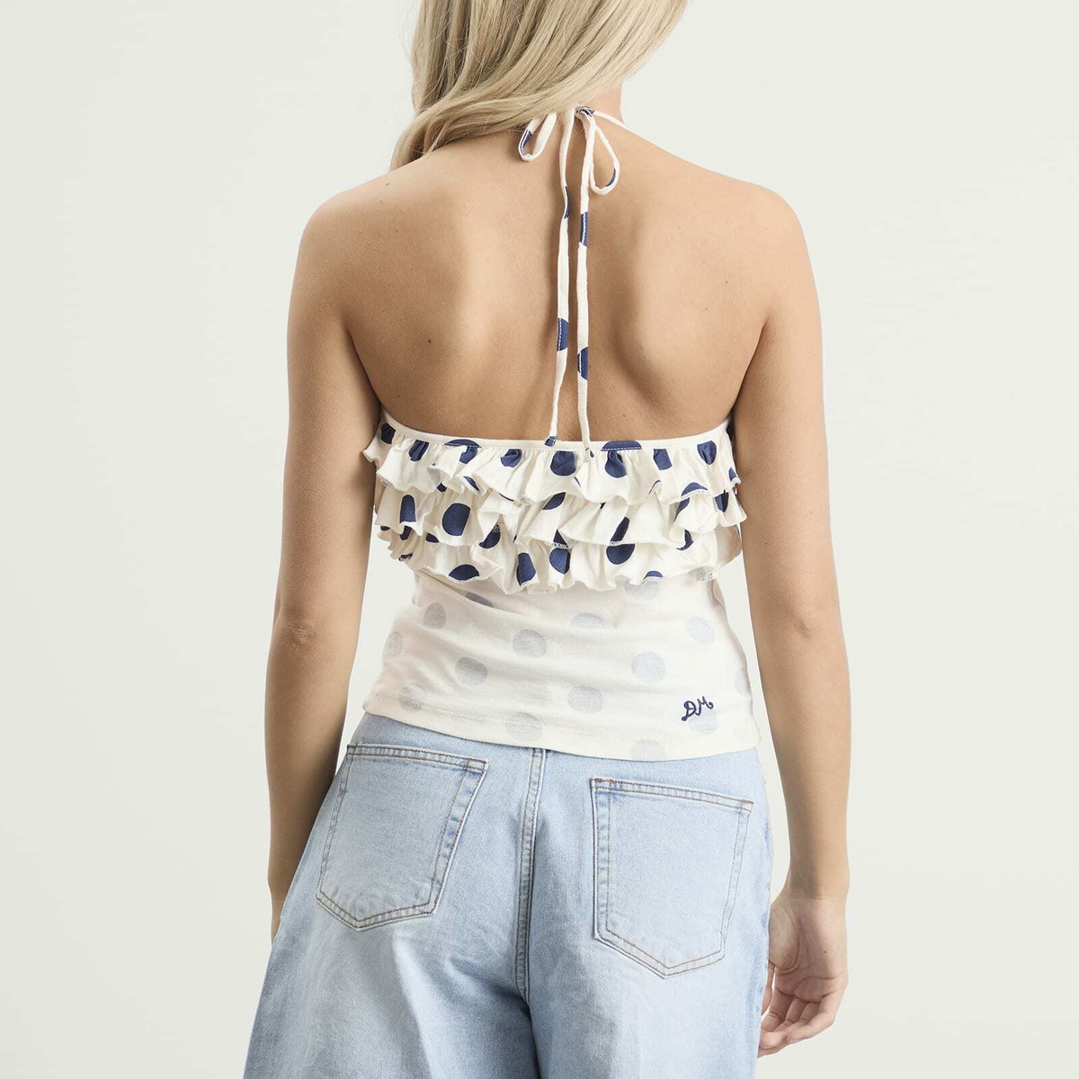 Damson Madder Women's Zazie Jersey Halter in White