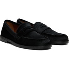 Marsèll Black Mocasso Short Hair Leather Loafers