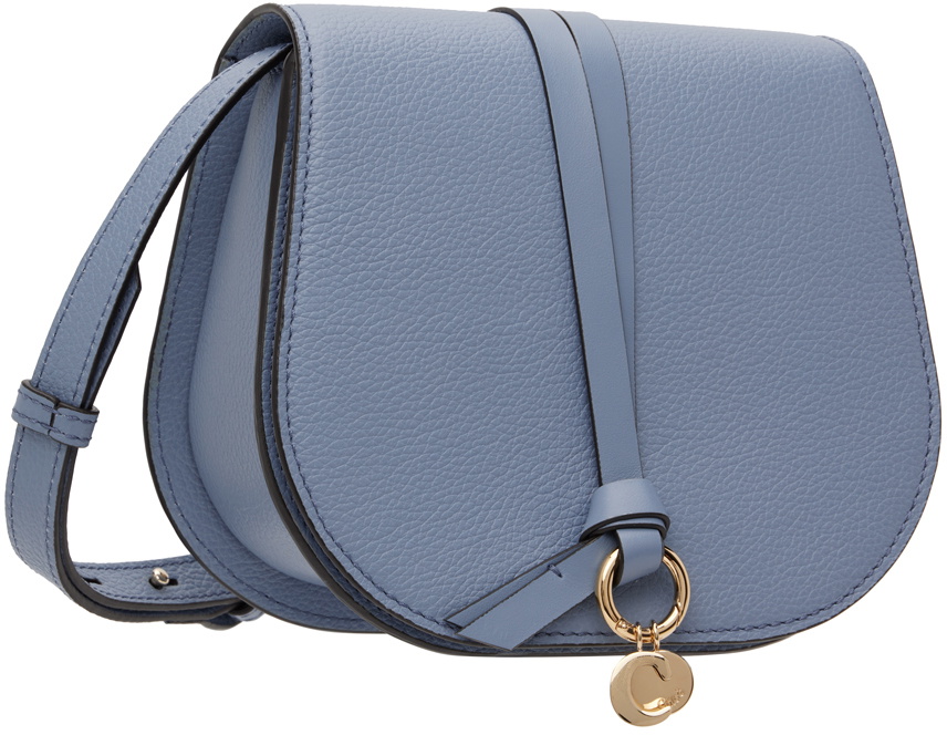 Chloé Blue Mini Alphabet Saddle Bag Chloe