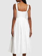 EMILIA WICKSTEAD - Terry Cotton Poplin Midi Corset Dress