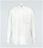 Burberry - Cotton Oxford shirt with lace