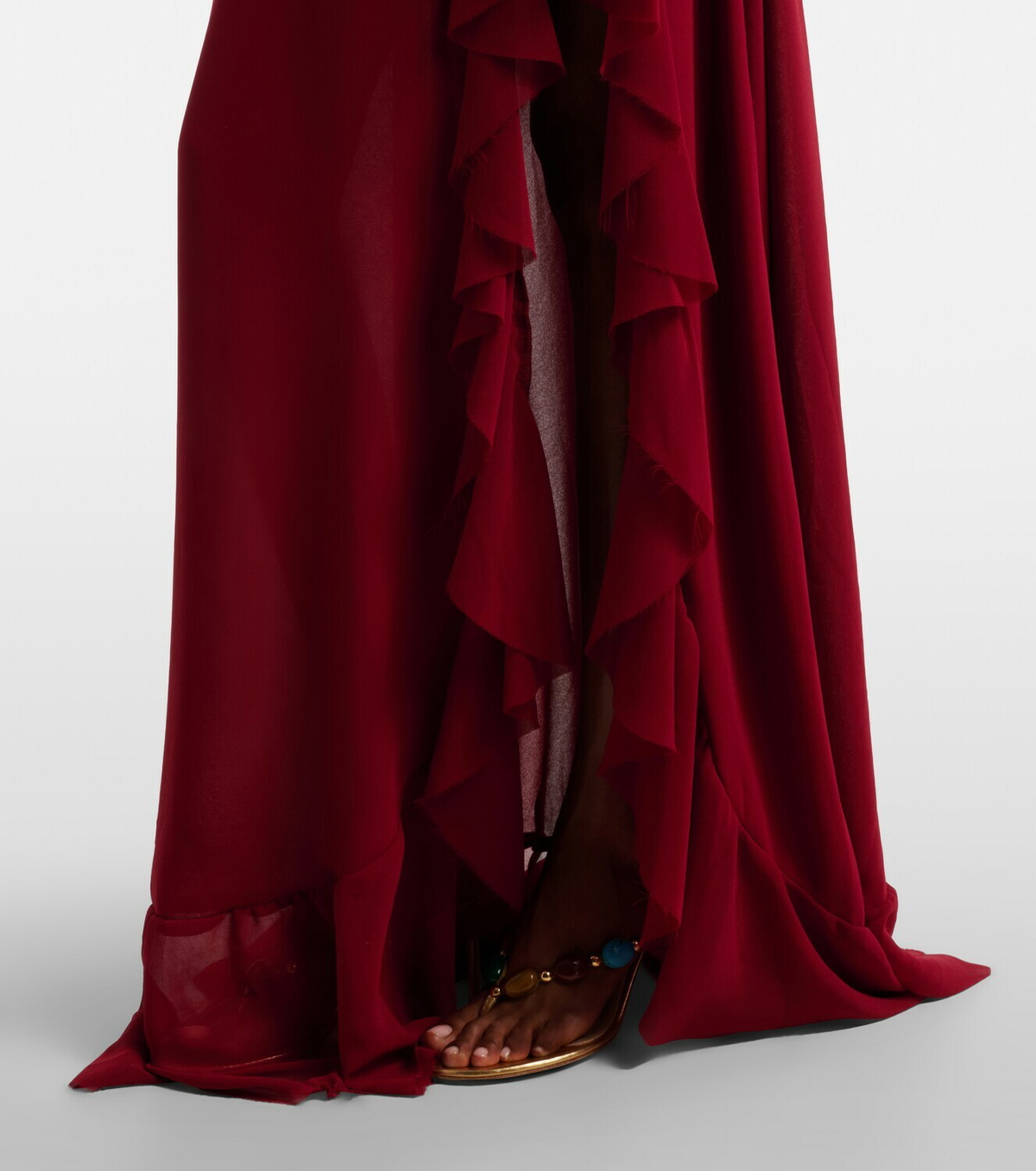 Bananhot Bellen ruffled maxi dress