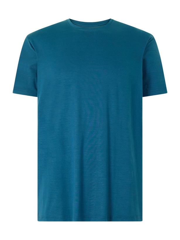 Photo: Derek Rose - Basel Stretch-Jersey T-Shirt - Blue