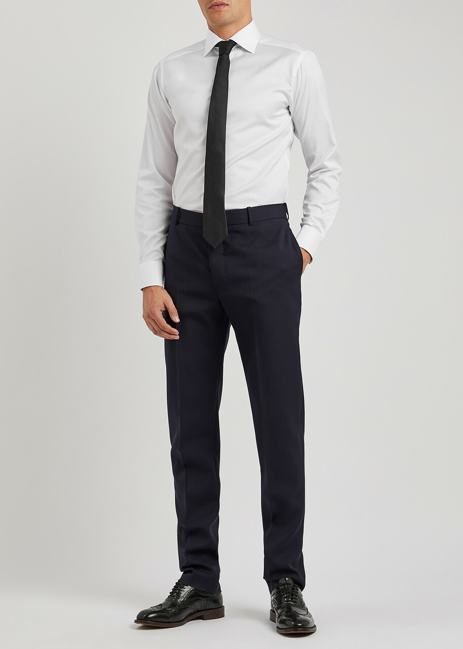 Eton White Cotton-twill Shirt