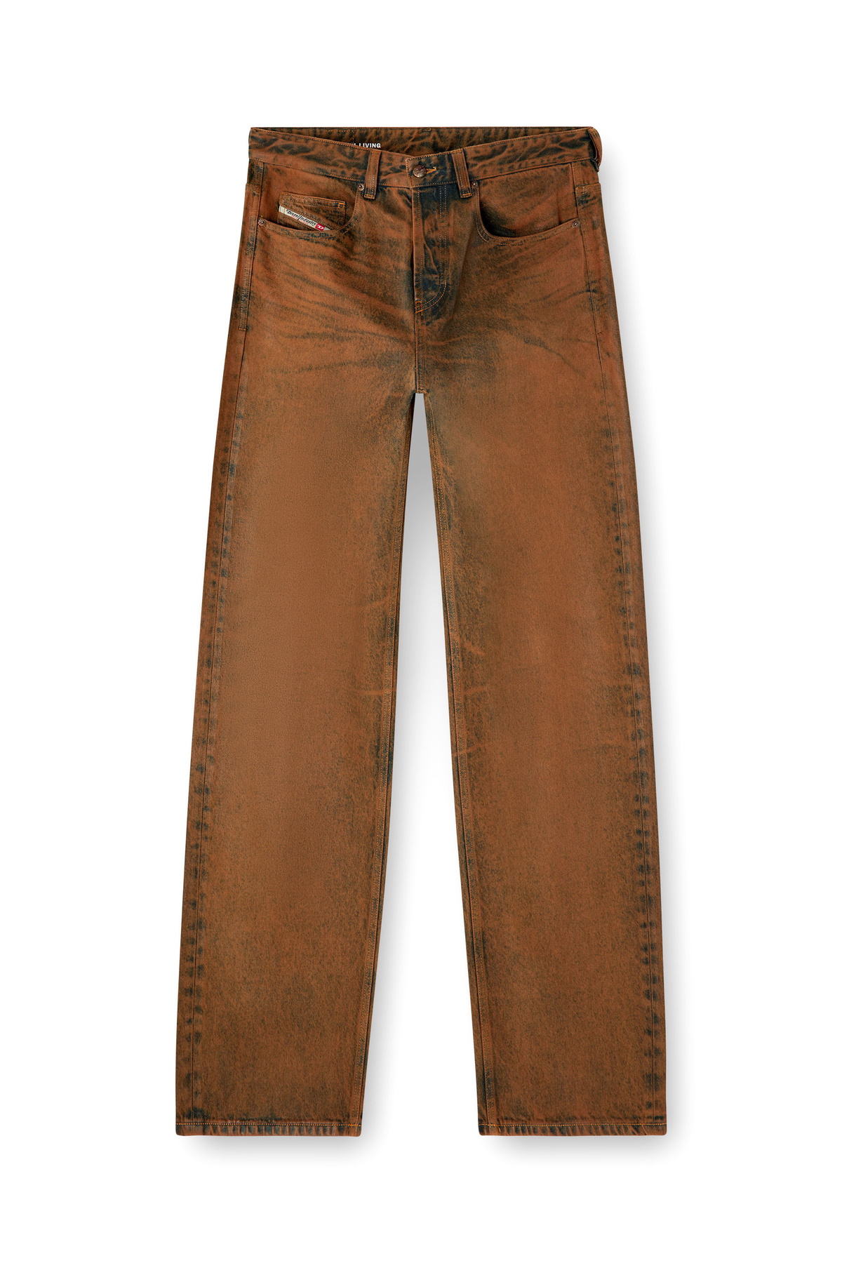 Diesel Relaxed Jeans - 2001 D-Macro - Jeans Mens in Brown Diesel